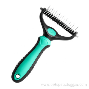 Double Sided Long Hair Pet Knot Comb Brush